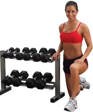 Body Solid Powerline 2 Tier Dumbbell Rack