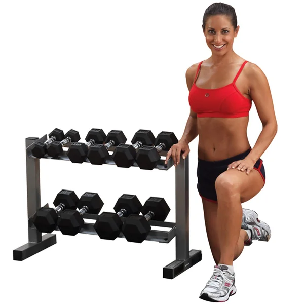 Body Solid Powerline 2 Tier Dumbbell Rack