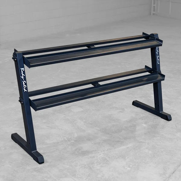 Body-Solid 60 inch Commercial 2 Tier Dumbbell Rack -GDR60