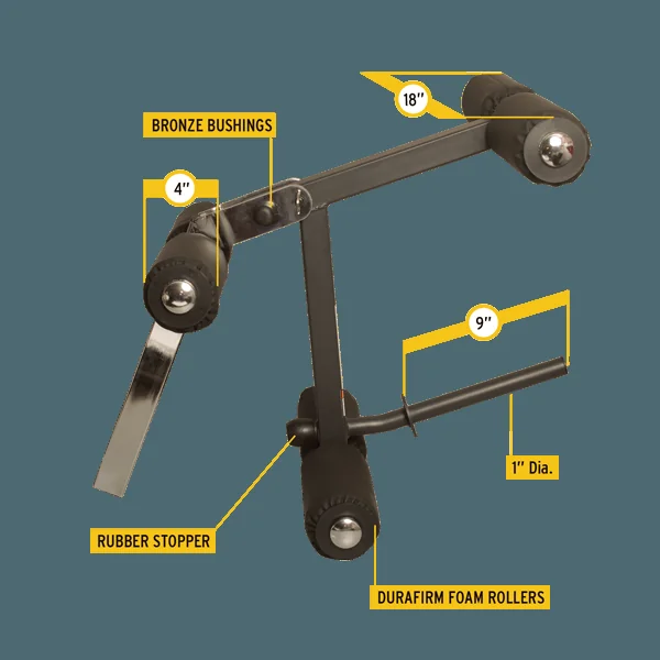 Body-Solid 6 Roller Leg Developer Attachment | GLDA3