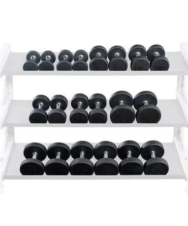 Body-Solid Commercial Rubber Pro Round Dumbbell Sets SDPS-New