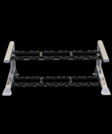 Body-Solid Pro Clubline 2 Tier Saddle Dumbbell Rack | SDKR500SD