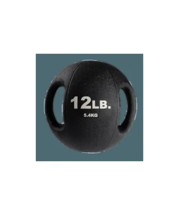 Body-Solid Tools 12lb. Dual Grip Medicine Ball | BSTDMB12