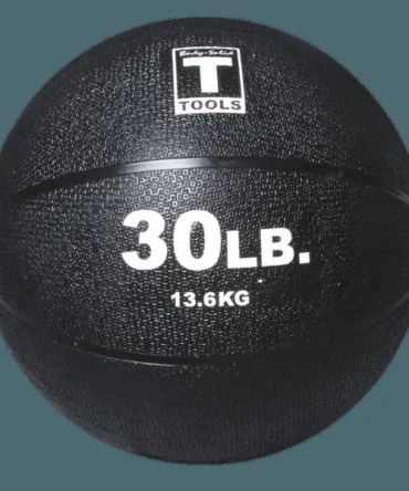 Body-Solid Tools 30lb. Medicine Ball – Black | BSTMB30