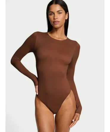 Bodywear by Victoria with FeatherSoft™ Innovation Long-Sleeve Bodysuit