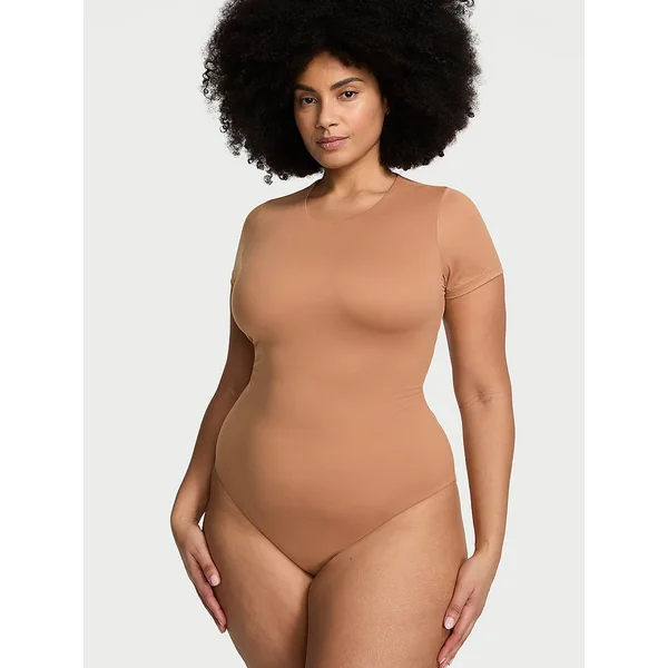 Bodywear by Victoria with FeatherSoft™ Innovation Short-Sleeve Bodysuit