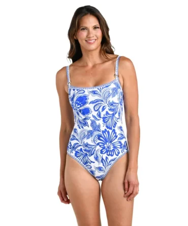 Botanical Brocade One Piece Swimsuit
