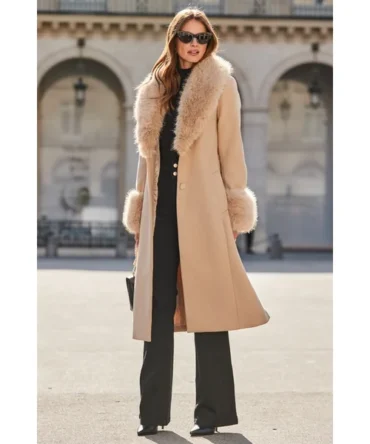Camel Longline Belted 2-In-1 Coat