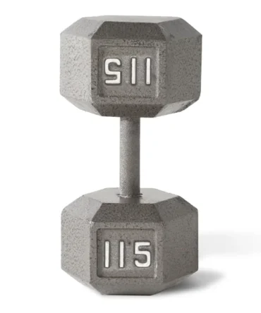 CAP Barbell 115 Lb. Steel hex Dumbbell | SDG115