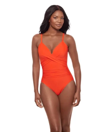 Captivate Underwire Surplice One Piece Swimsuit