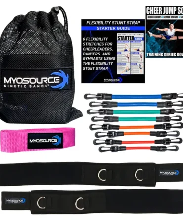 Cheer Kinetic Bands with Stunt Strap and Downloadable Workout Guide