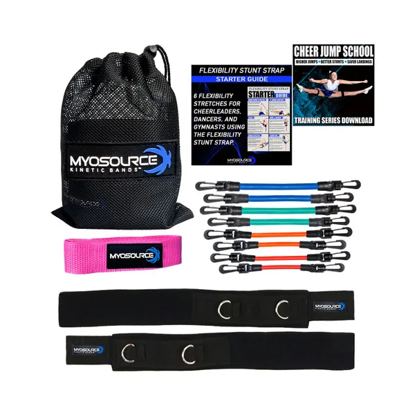 Cheer Kinetic Bands with Stunt Strap and Downloadable Workout Guide
