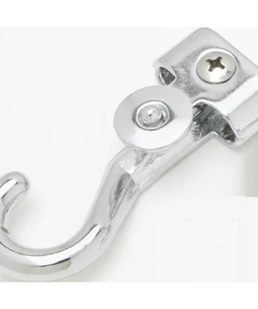 Chrome Plated Bronze Clamp Style Rope Hook for .375 and .5 inch Pool Rope