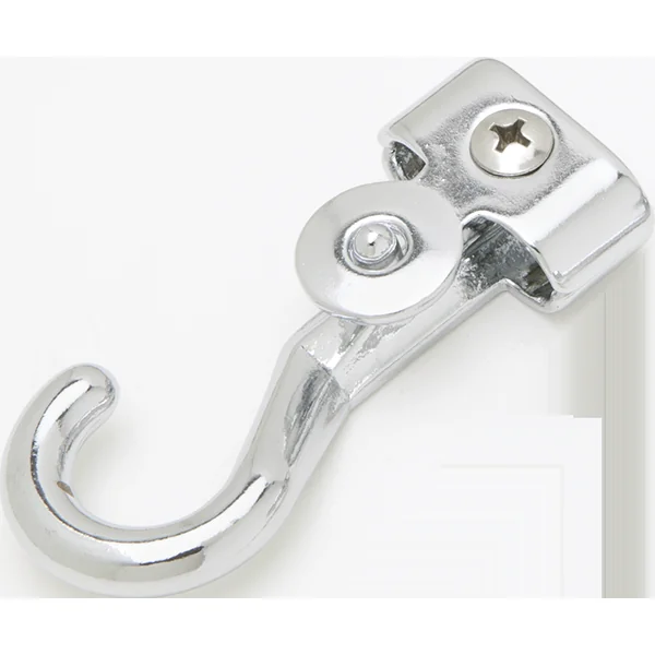 Chrome Plated Bronze Clamp Style Rope Hook for .375 and .5 inch Pool Rope