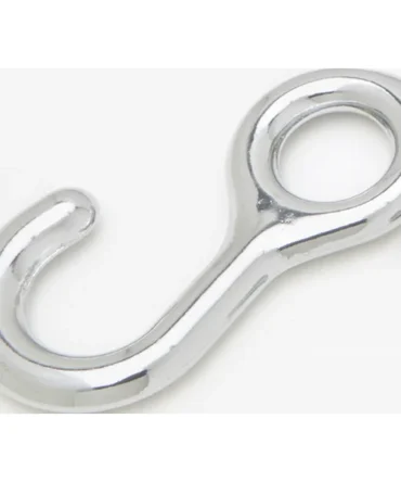 Chrome Plated Bronze Solid Rope Eye for 0.25 or 0.5 inch rope