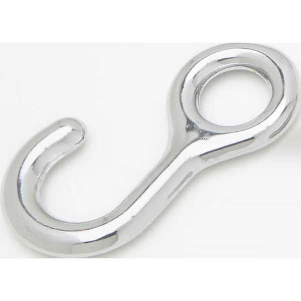 Chrome Plated Bronze Solid Rope Eye for 0.25 or 0.5 inch rope