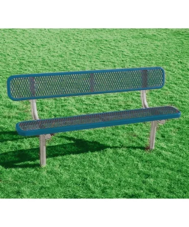 Coated-Steel Permanent Benches