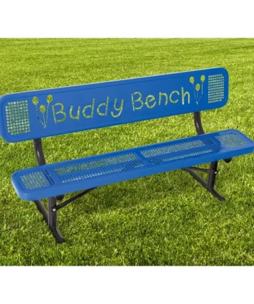 Coated-Steel Portable Buddy Benches