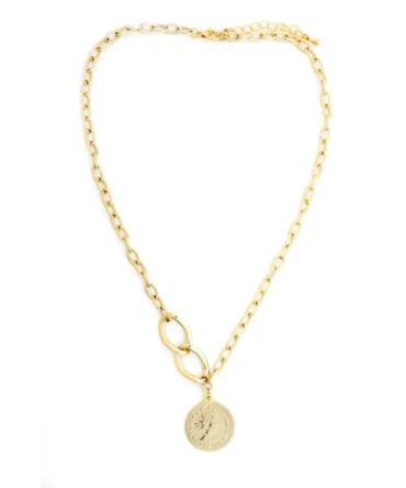 Coin Pendent Link Necklace