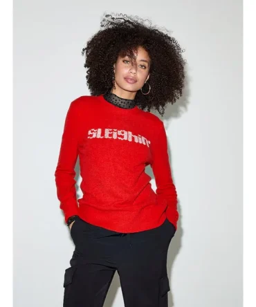 Collegiate Knit Crewneck Sweater