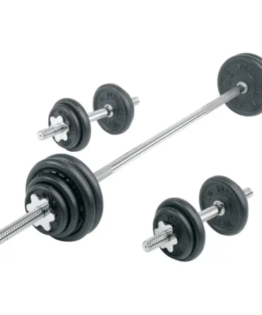Contour Cast Iron Spinlock Dumbbell / Barbell Set