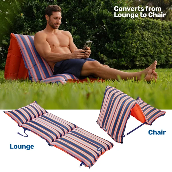 Convertible Dual Lounge Chair | Large Inflatable Pool Float
