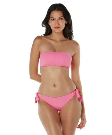Coral Bandeau Bikini Top