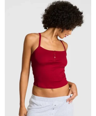 Cotton Henley Cami