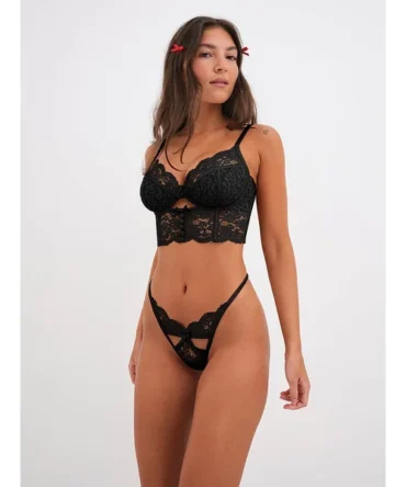 Creamsicle Lace Thong Panty