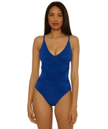 Crepe One Piece Swimsuit