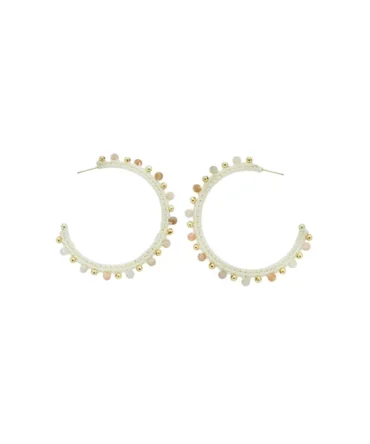 Crochet Hoop Earrings