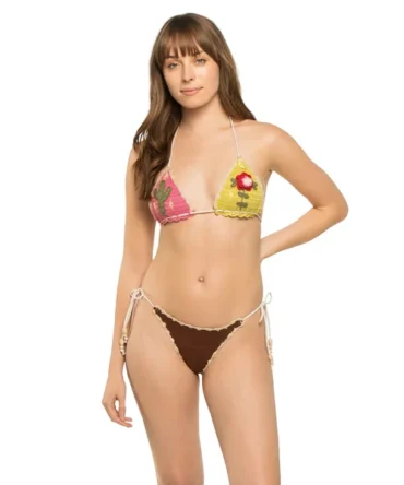 Crochet Triangle Bikini Top
