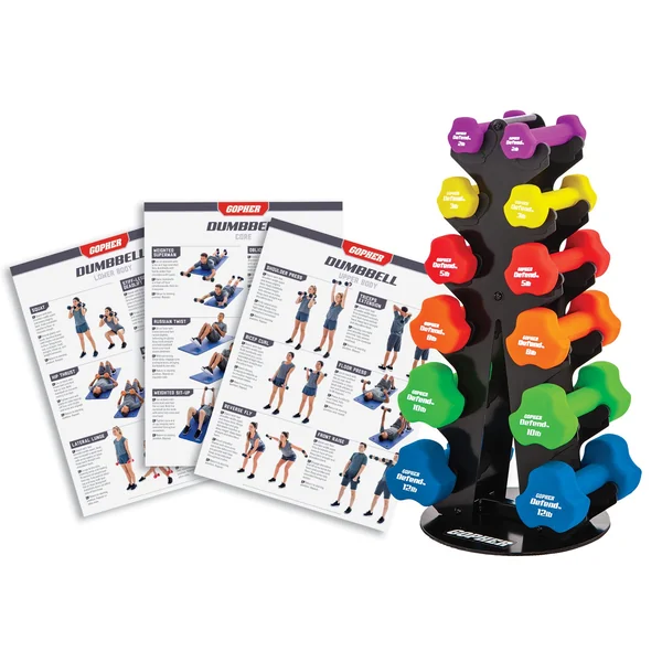 Defend Neoprene-Coated Dumbbell Sets