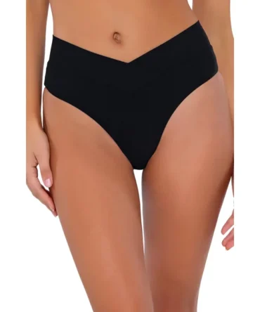 Delfina V Front High Waist Bikini Bottom