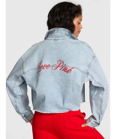 Denim by PINK Frayed Cutoff Trucker Jacket