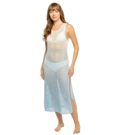 Dip Dye Crochet Midi Dress