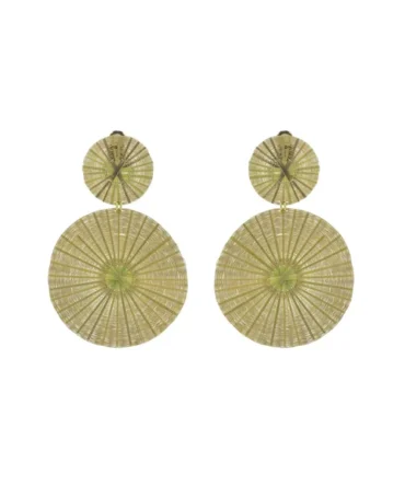 Dos Soles Dorados Circle Earrings