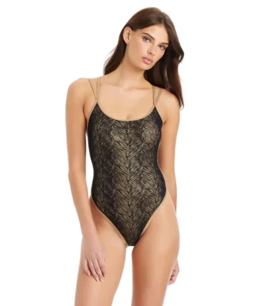 Double Strap One Piece Swimsuit