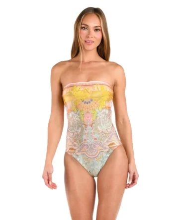Dreamland Bandeau One Piece Swimsuit