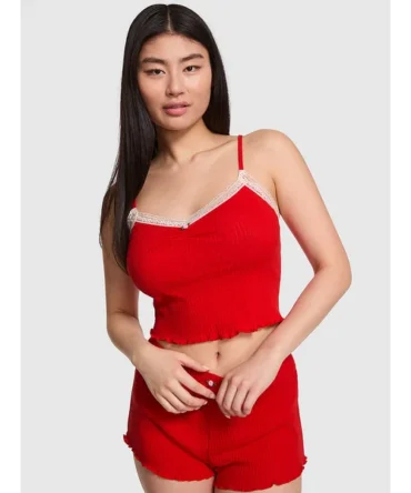 Drop Needle Pointelle Tank Top