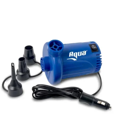 Electric Air Pump | 12 Volt Portable Air Pump with 3 Nozzle Attachments