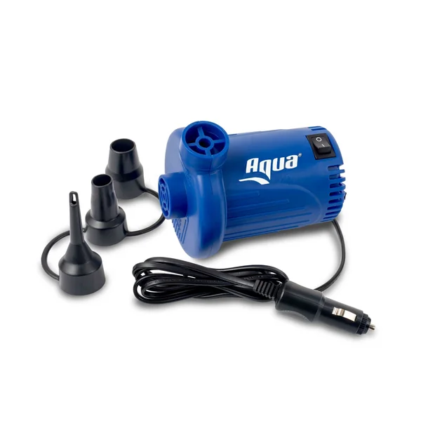 Electric Air Pump | 12 Volt Portable Air Pump with 3 Nozzle Attachments