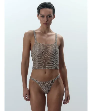 Elsa Diamond Lattice Thong