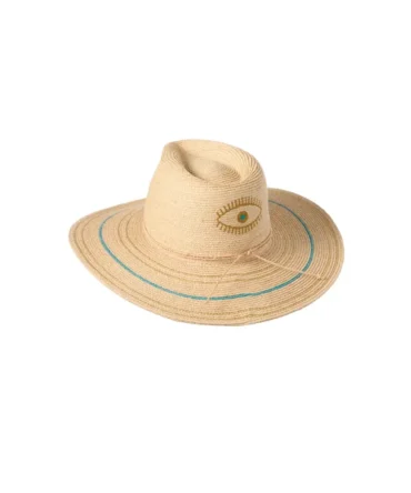 Embroidered Evil Eye Hat