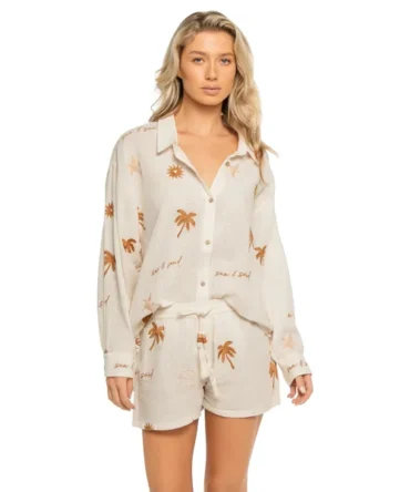 Embroidered Shirt Dress