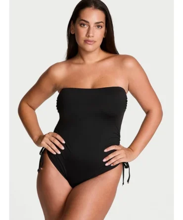 Essential Strapless Ruched One-Piece Swimsuit
