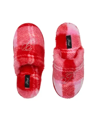 Faux-Fur Closed-Toe Slippers