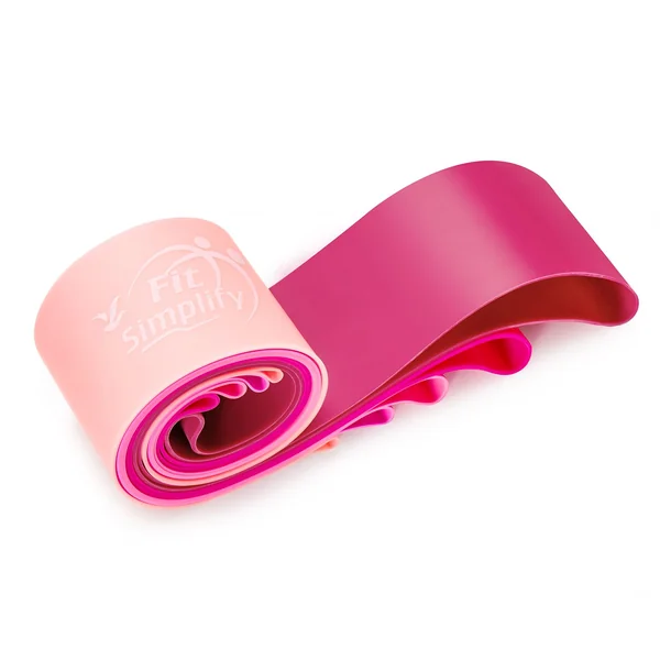 Fit Simplify Resistance Loop Exercise Bands Set of 5 (Pink)
