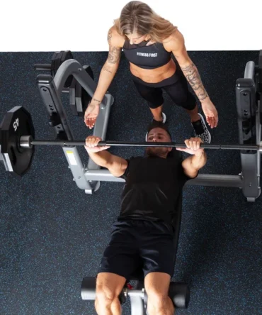 Fitness 1st Decline Bench Press with Olympic Weight Plate Storage