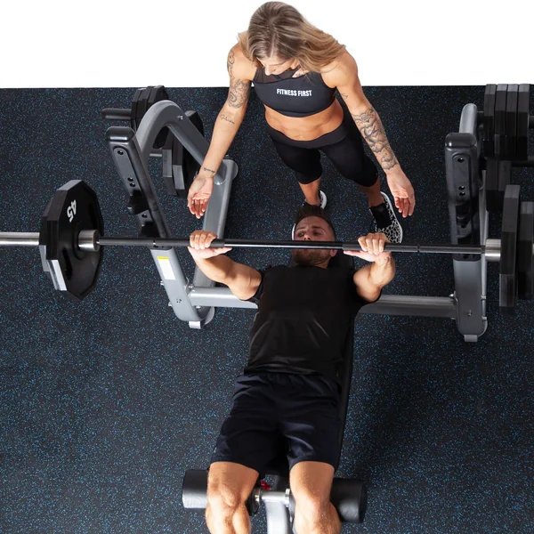 Fitness 1st Decline Bench Press with Olympic Weight Plate Storage